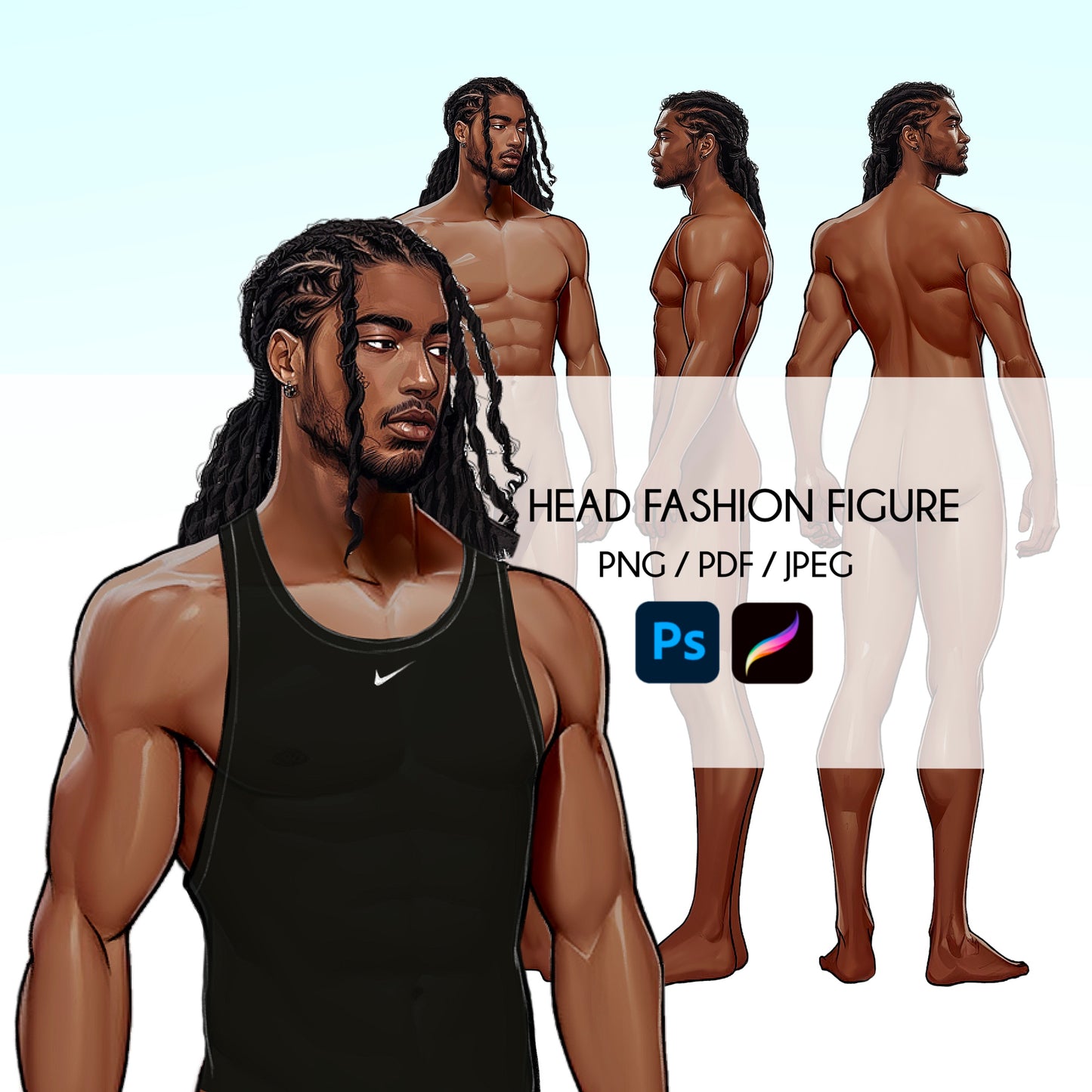 black guy fashion figures