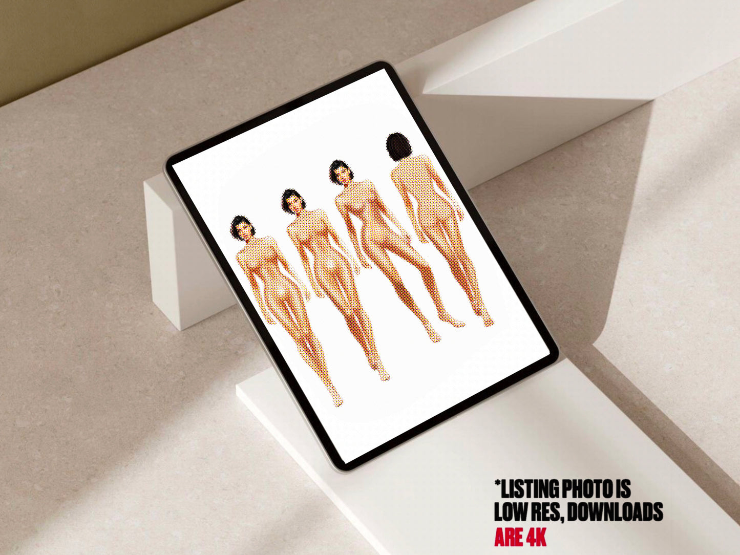 [4 Poses] Female Fashion Croquis- Kourtney Kardashian - Caucasian/ Short Black Hair