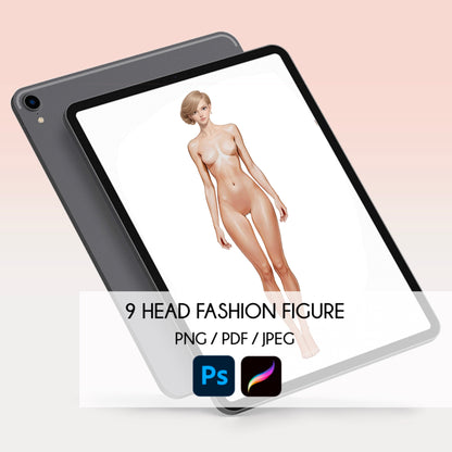 [Single] [FREE] Female Fashion Croquis - Caucasian/ Blonde Hair