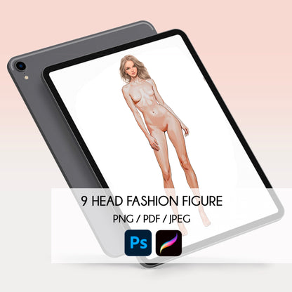 [Single] Female Fashion Croquis - Caucasian/ Blonde Hair (Copy)
