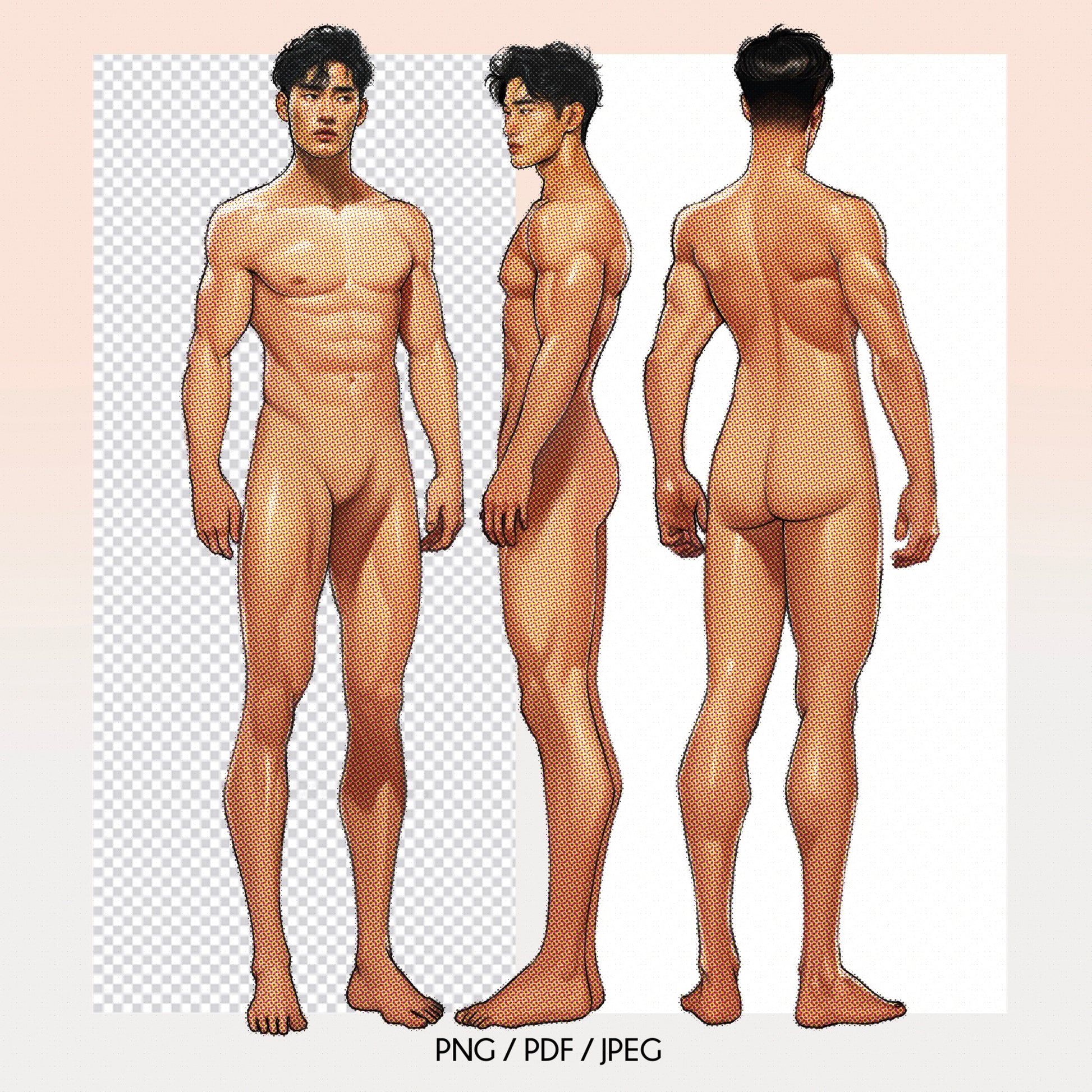 asian male fashion figure