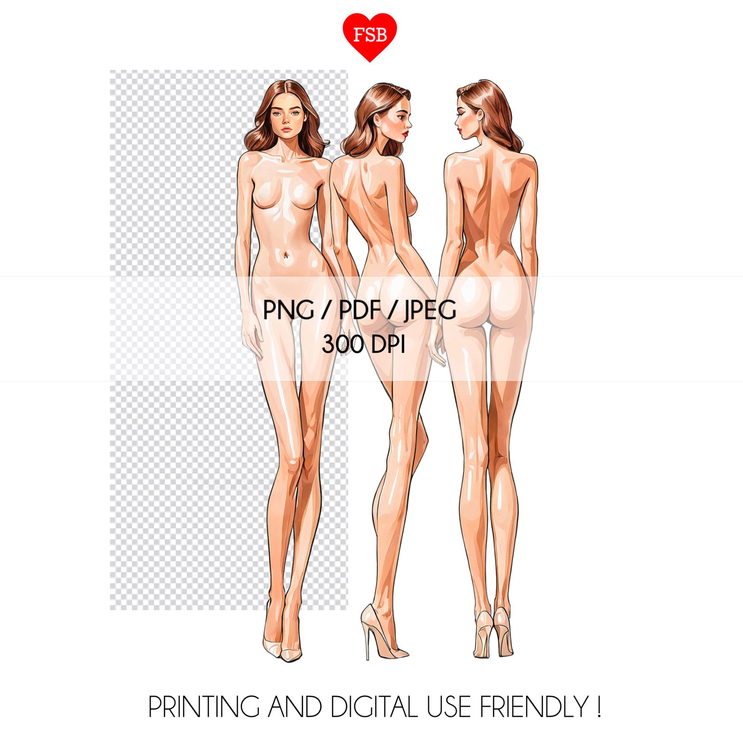 fashion design illustration female