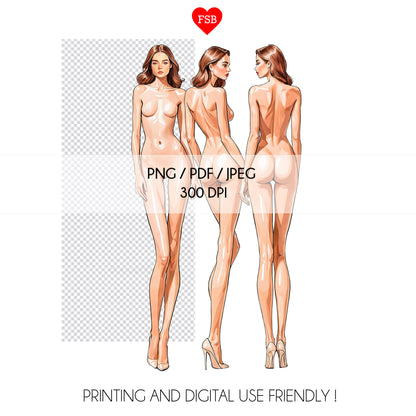 fashion design illustration female