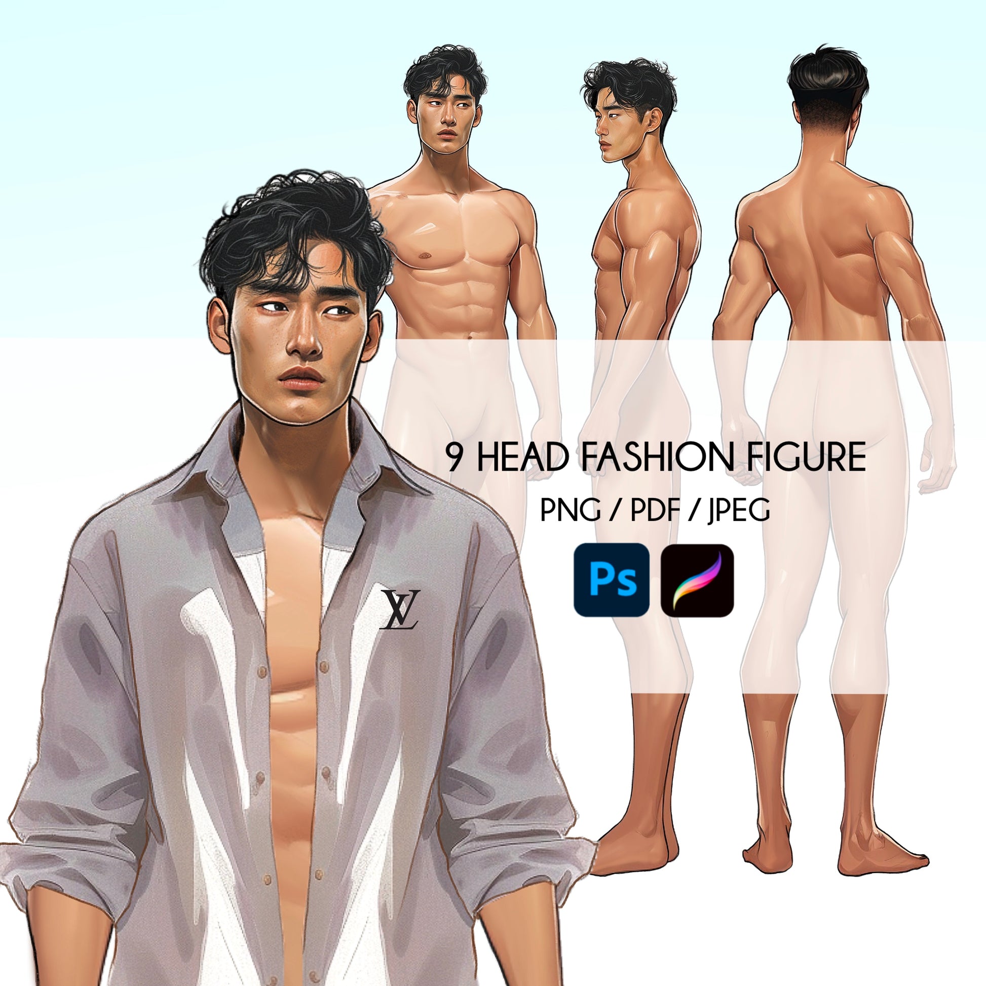 men fashion figure